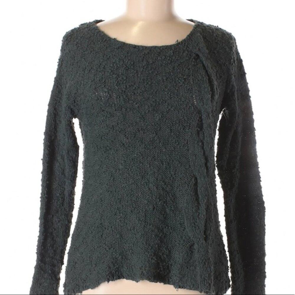 Anthropologie Yellow Bird Green Cottagecore Sweater